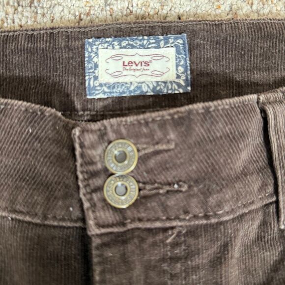 Levi’s 526 Womens Brown Corduroy Slender Boot Cut Jeans Size 10 - Picture 4 of 8